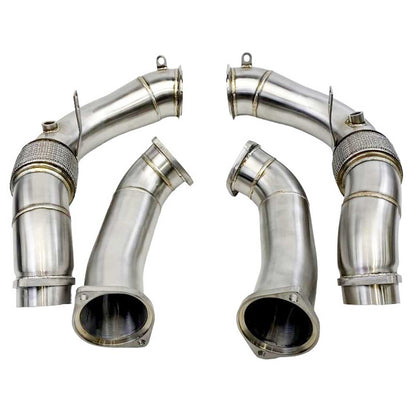 3.5''  High Flow Decat Downpipes For F96 X6M F95 X5M 4.4 2020+